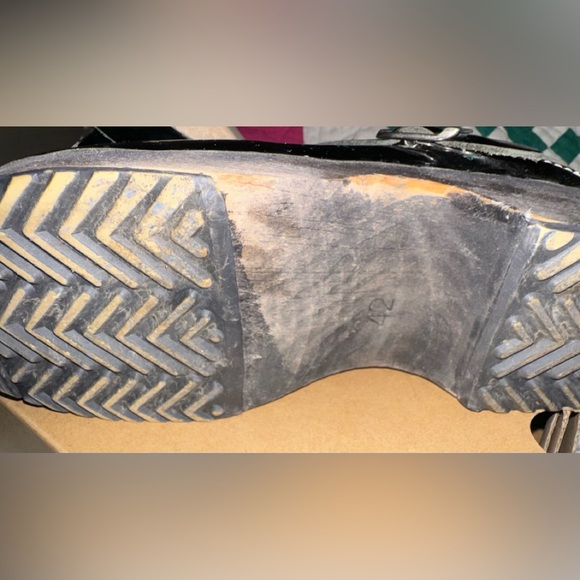 Hanna Andersson Black Patent Leather Snowflake Wooden Clogs Sz -11 (euro sz42) - Picture 12 of 15